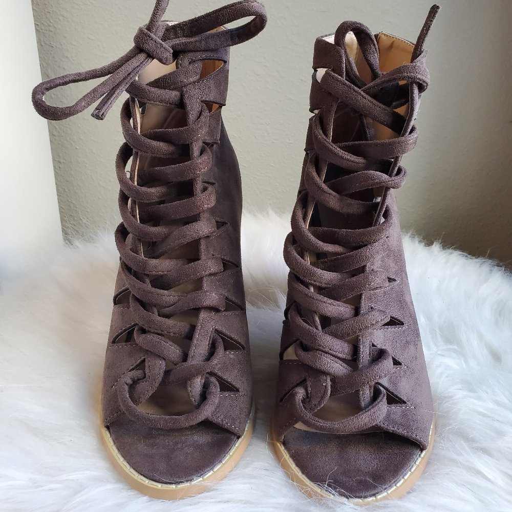 Lace up heels